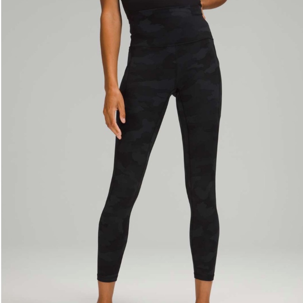 Lululemon Align High Rise Pant with Pockets 25"Heritage 365 Camo Deep Coal Multi